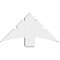 Ekena Millwork Davenport Architectural Grade PVC Gable Bracket, 36"W x 18"H x 4"D x 6"F, 12/12 Pitch GBP036X18X0406DAV00 - alternate 3